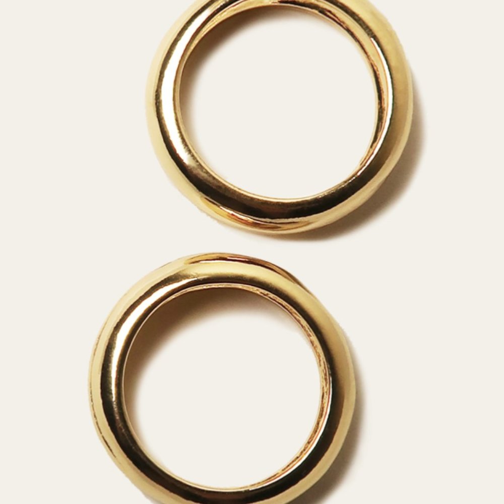 Gold Stack Rings - Picture 2 of 3